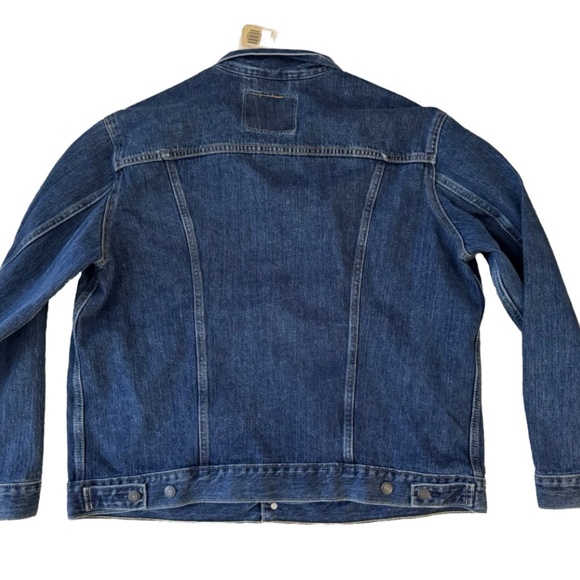 LEVI'S Levi Levis Strauss Men Tucker Jacket Medium Blue Rinse Denim XL $89.50 - Picture 3 of 7